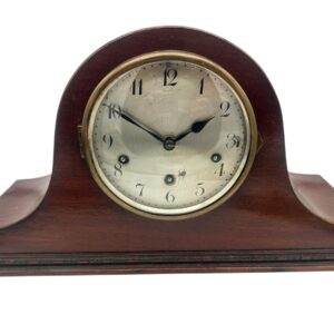 Antique Art deco inspired Napoleon hat shape musical mantel clock