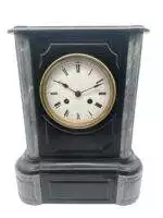 Lovely Slate & marble Mantel Clock – ca1880