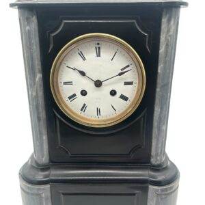Lovely Slate & marble Mantel Clock – ca1880