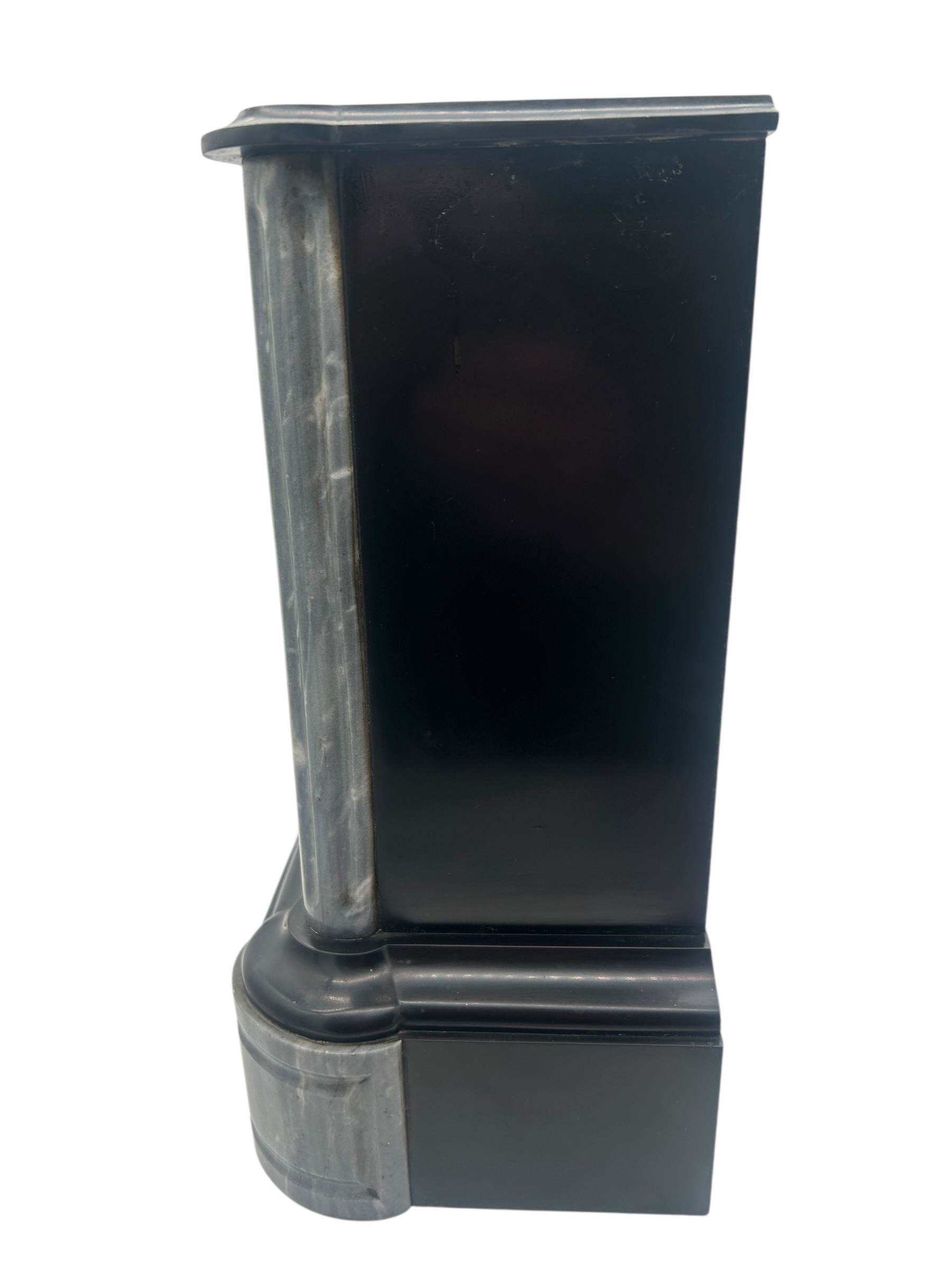 Lovely Slate & marble Mantel Clock – ca1880 - Image 6