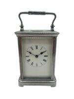 Fabulous antique French Chrome plated Carriage Clock – ca1880