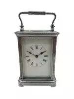 Fabulous antique French Chrome plated Carriage Clock – ca1880