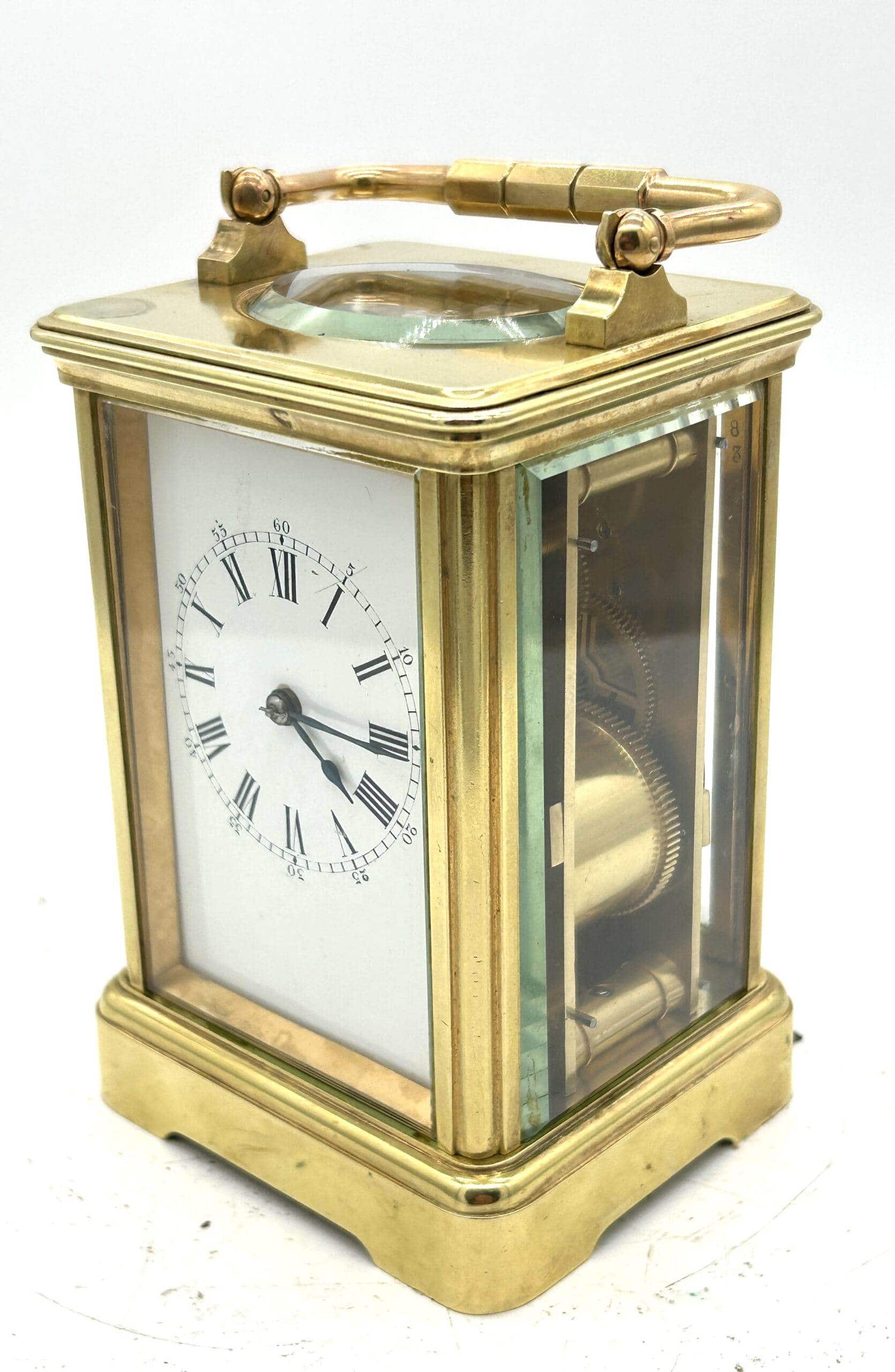 Charming antique Jacot striking Carriage Clock - Image 2
