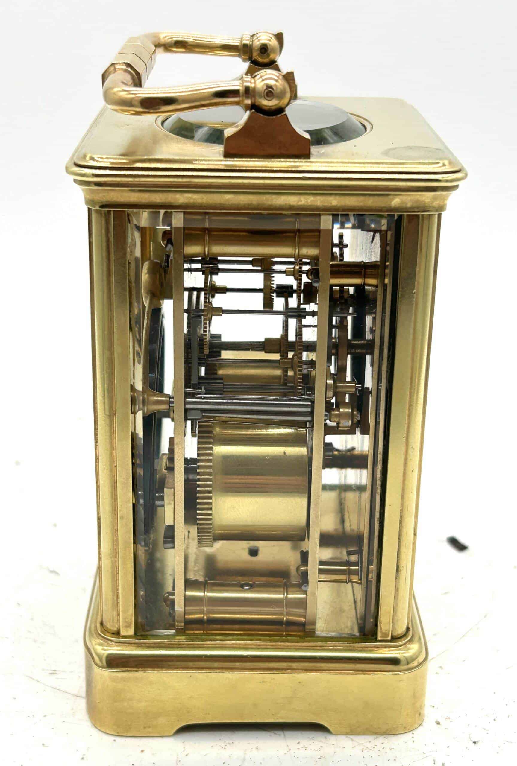 Charming antique Jacot striking Carriage Clock - Image 4