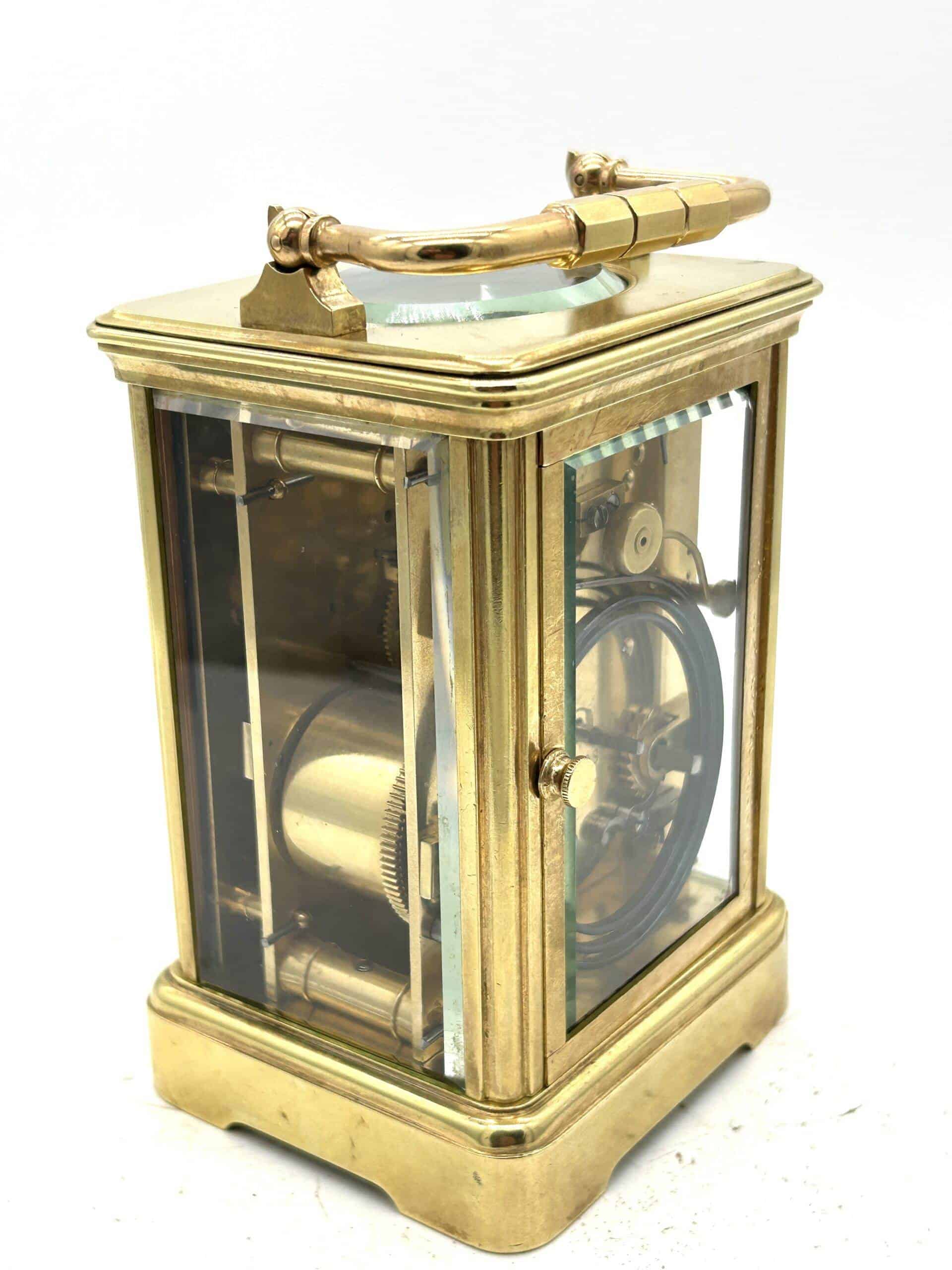 Charming antique Jacot striking Carriage Clock - Image 5