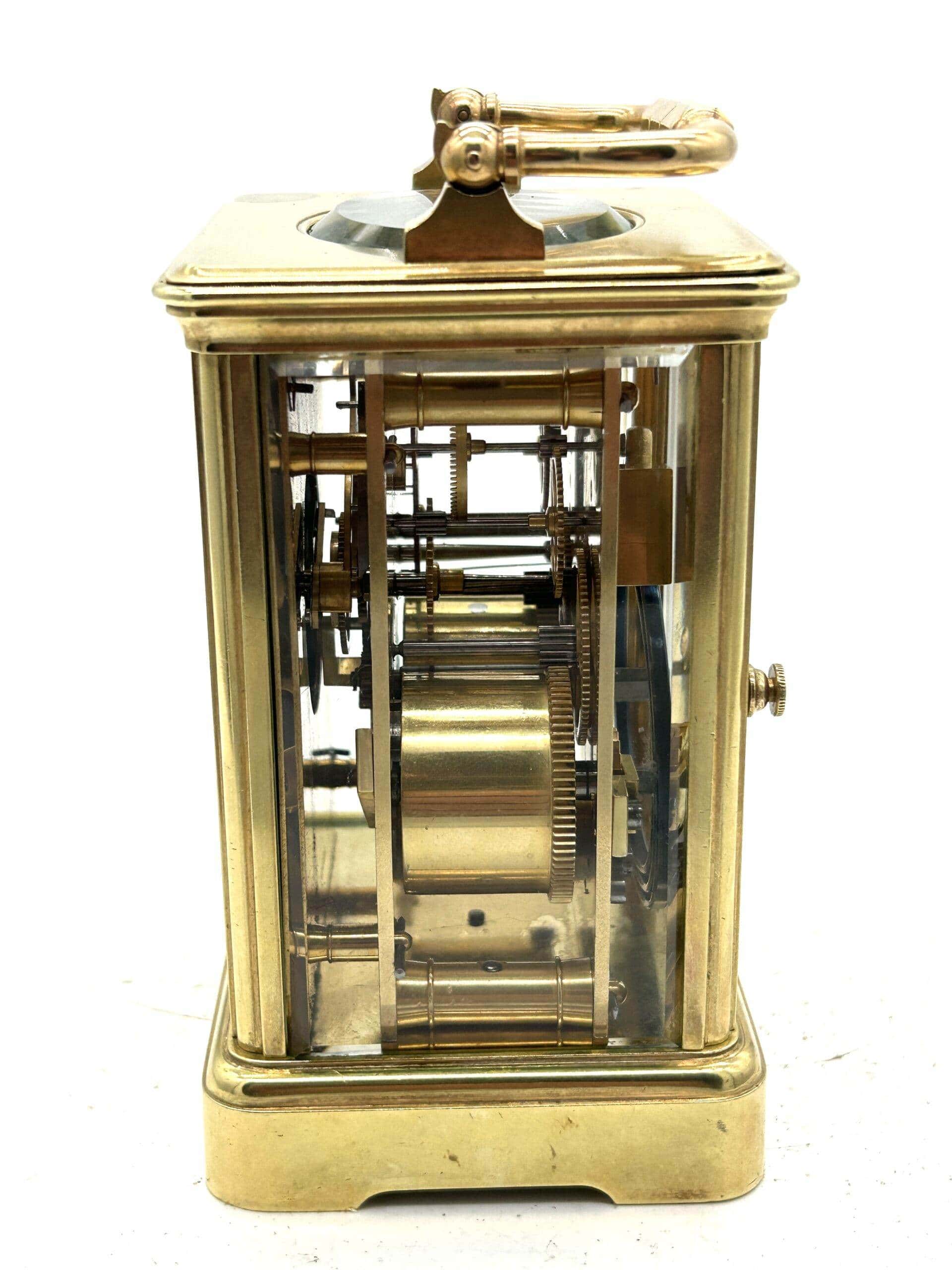 Charming antique Jacot striking Carriage Clock - Image 6
