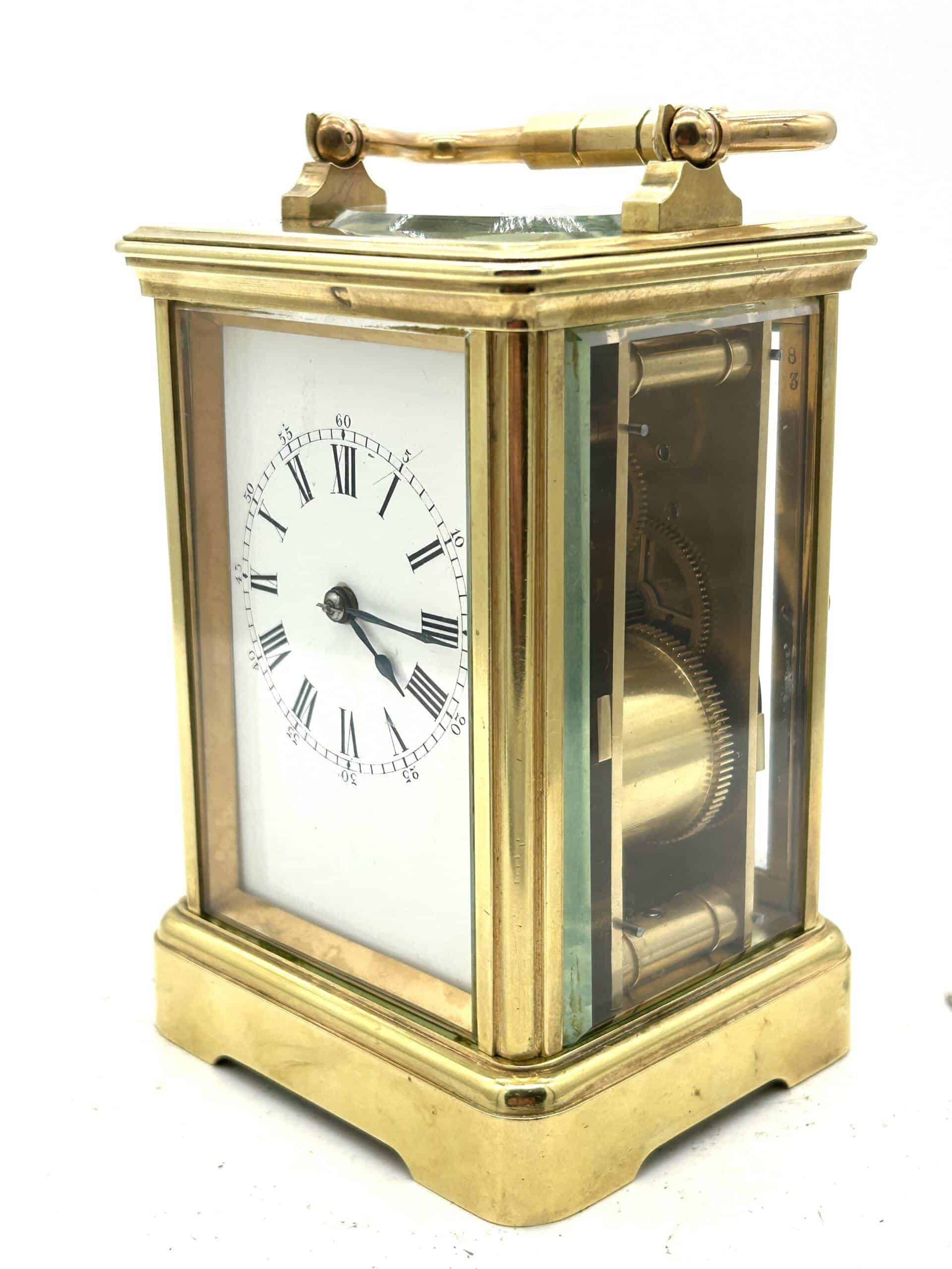 Charming antique Jacot striking Carriage Clock - Image 7