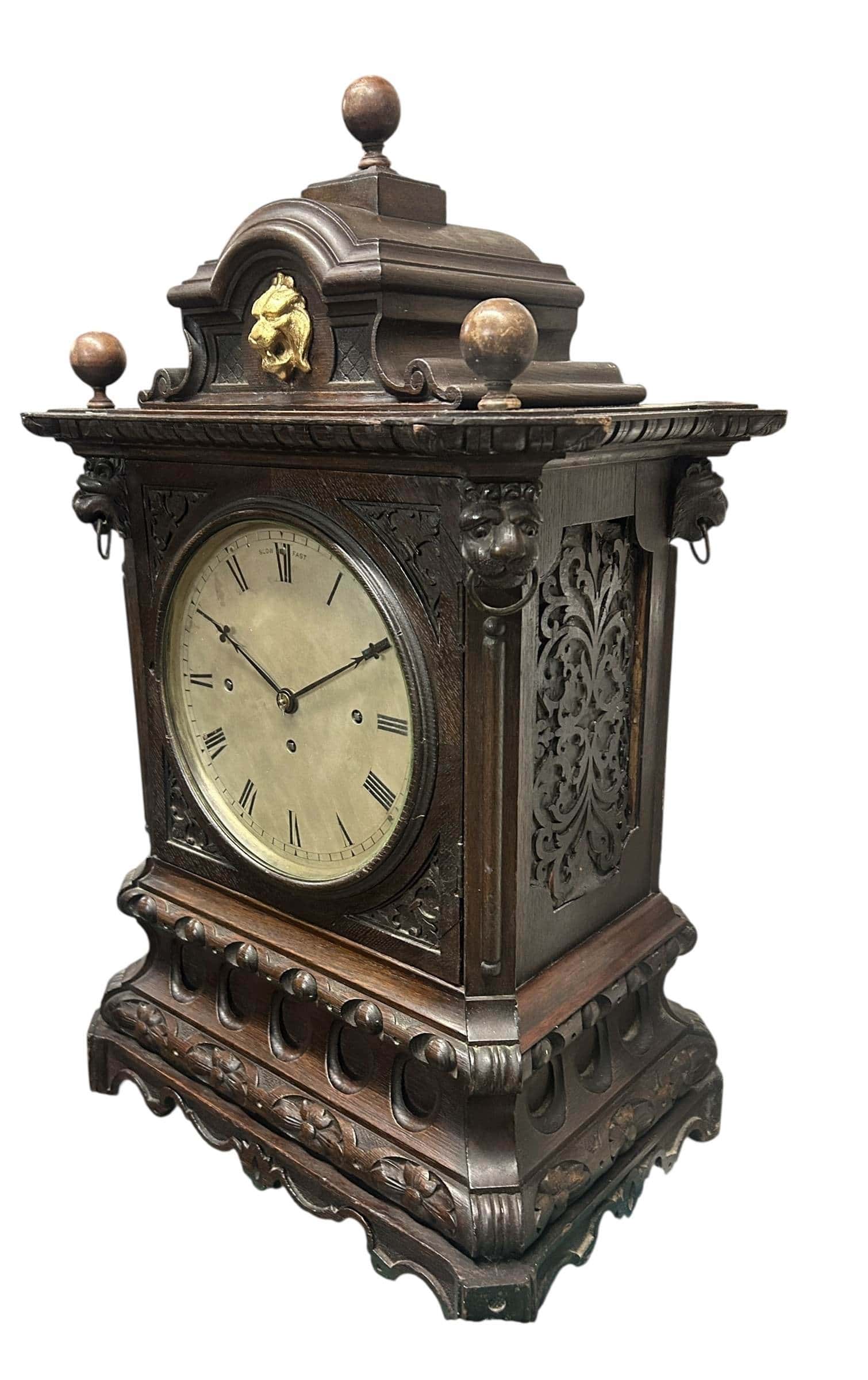 Stunning English Musical triple fusee Bracket Clock – 8 Day – ca1870 - Image 17