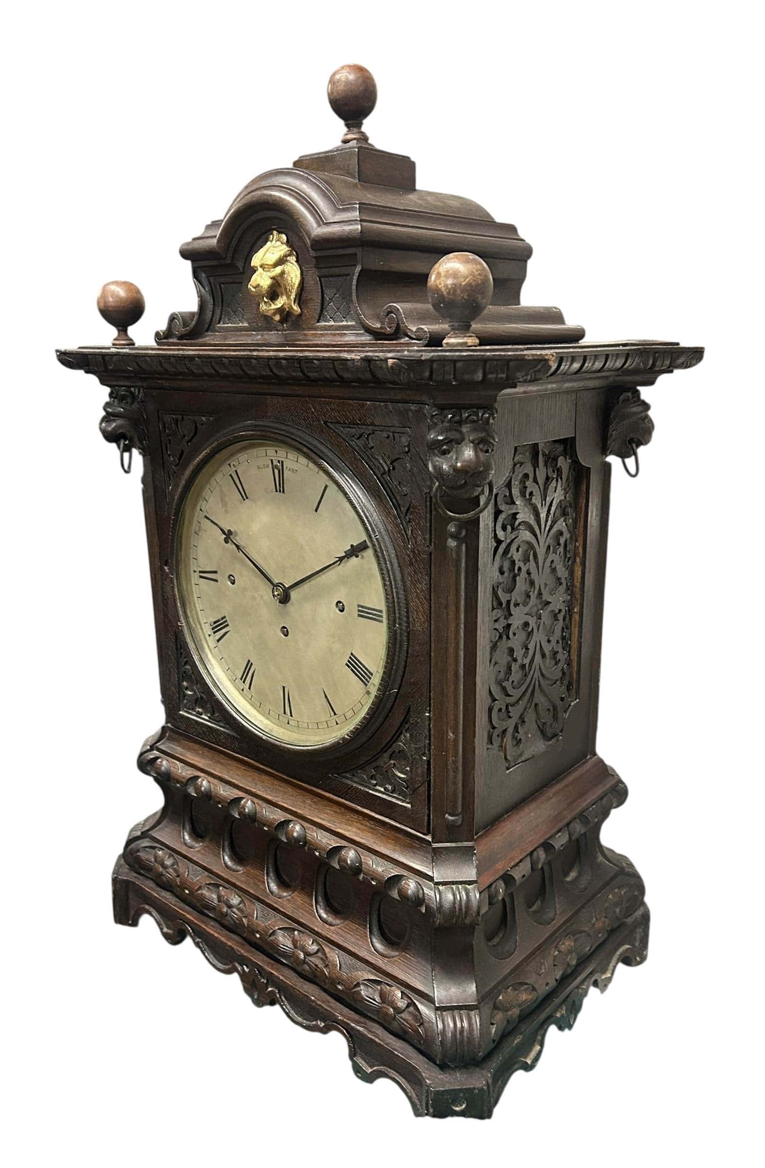 Stunning English Musical triple fusee Bracket Clock – 8 Day – ca1870 - Image 8