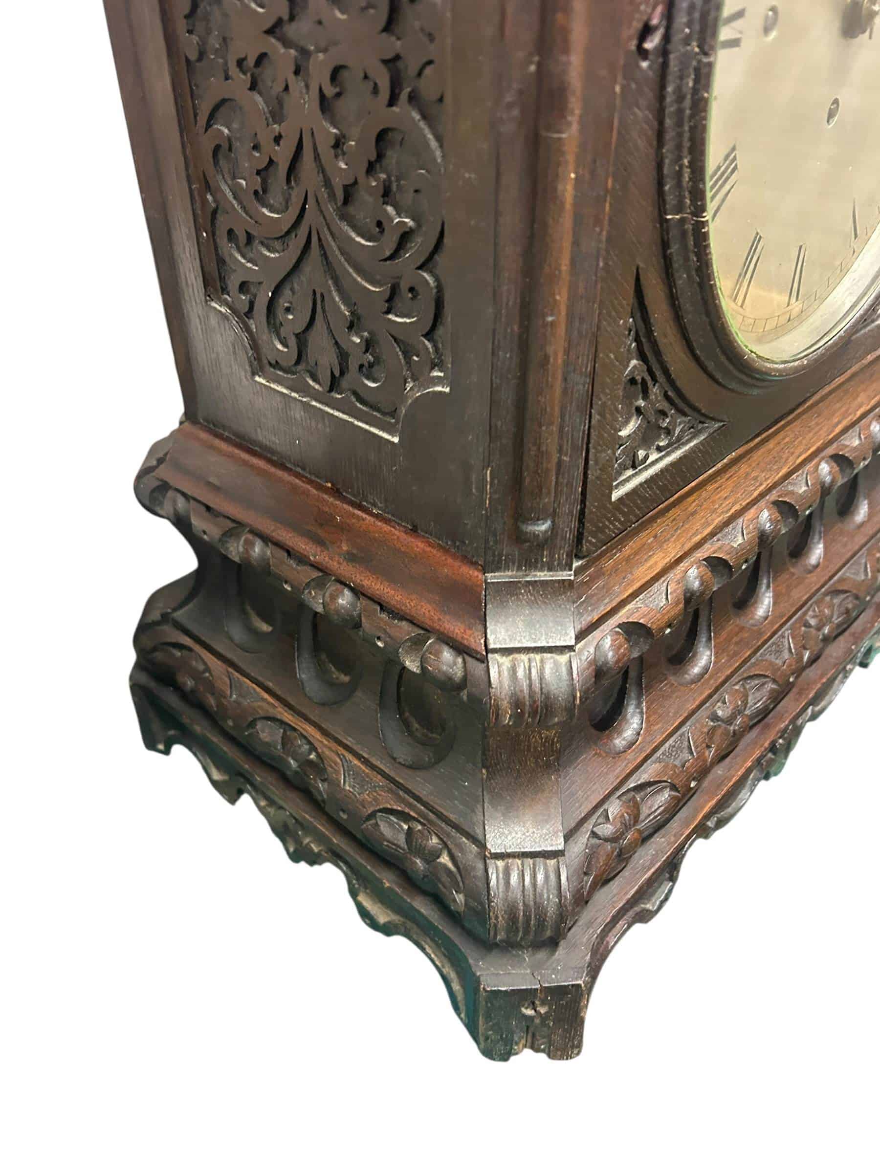 Stunning English Musical triple fusee Bracket Clock – 8 Day – ca1870 - Image 9