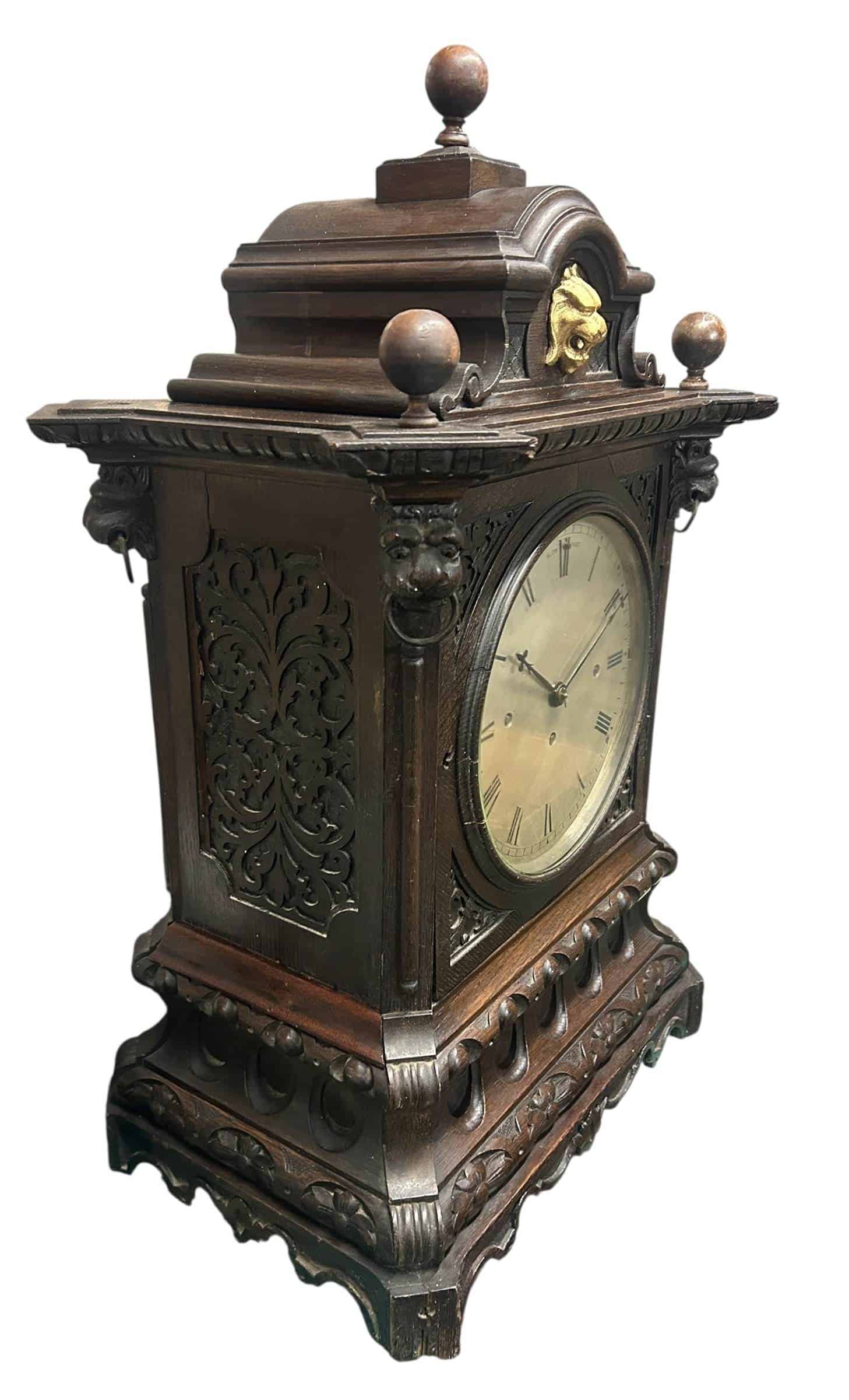Stunning English Musical triple fusee Bracket Clock – 8 Day – ca1870 - Image 10