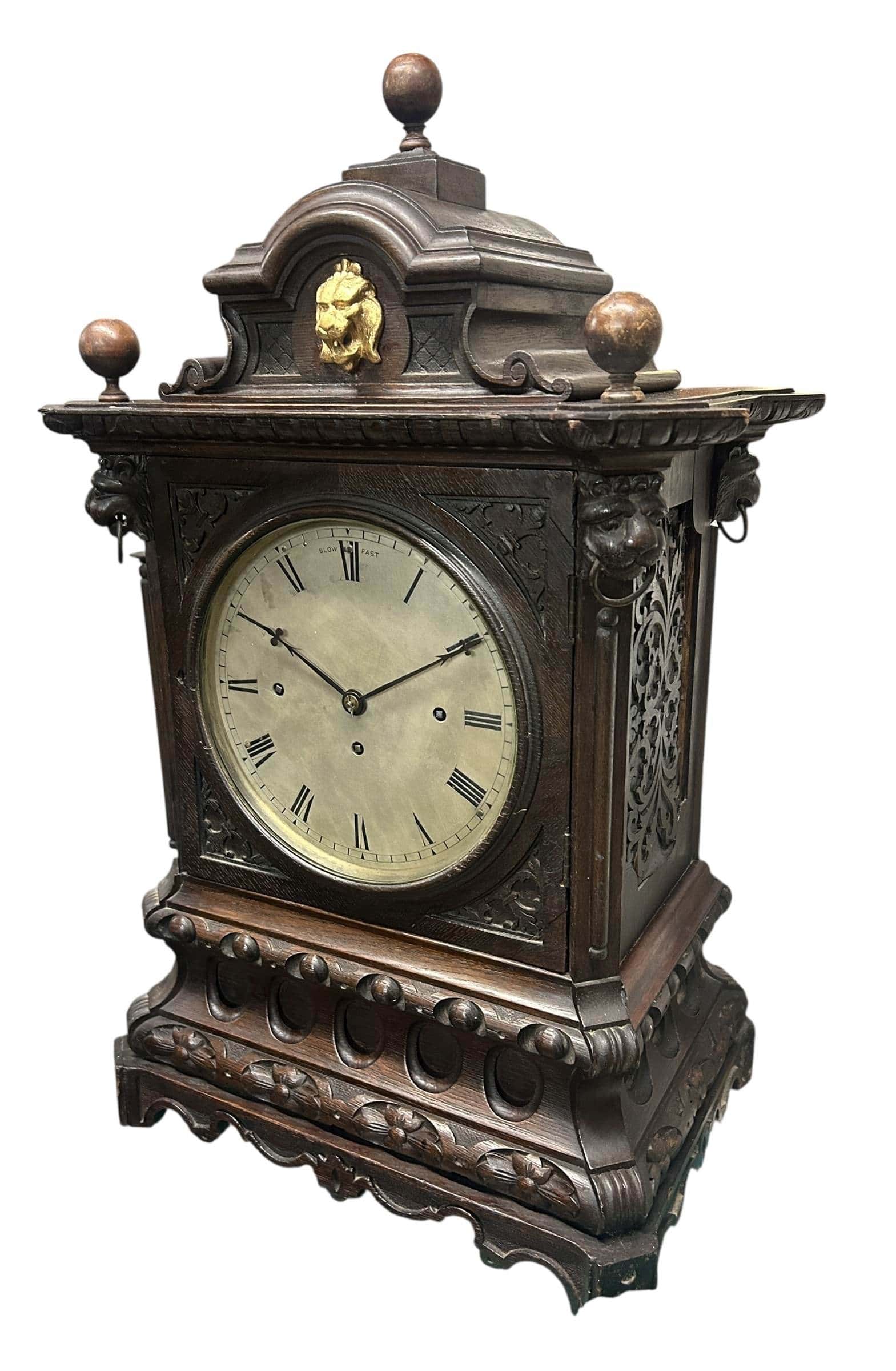 Stunning English Musical triple fusee Bracket Clock – 8 Day – ca1870 - Image 5