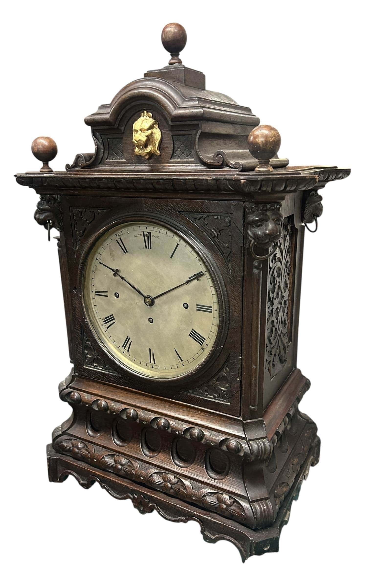 Stunning English Musical triple fusee Bracket Clock – 8 Day – ca1870 - Image 11