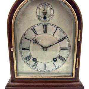 Antique German mahogany 8-Day Mantel Clock Quarter Striking Bracket Clock by HAC