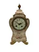 Fabulous hand painted French Porcelain Mantel clock – ca1910