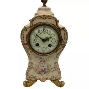 Fabulous hand painted French Porcelain Mantel clock – ca1910