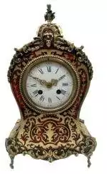 Lovely Boulle ormolu & faux shell Mantel Clock – Ca 1870