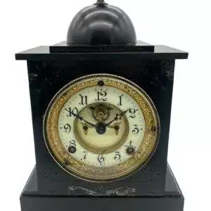 Lovely American Ansonia Slate Mantel Clock – ca1900