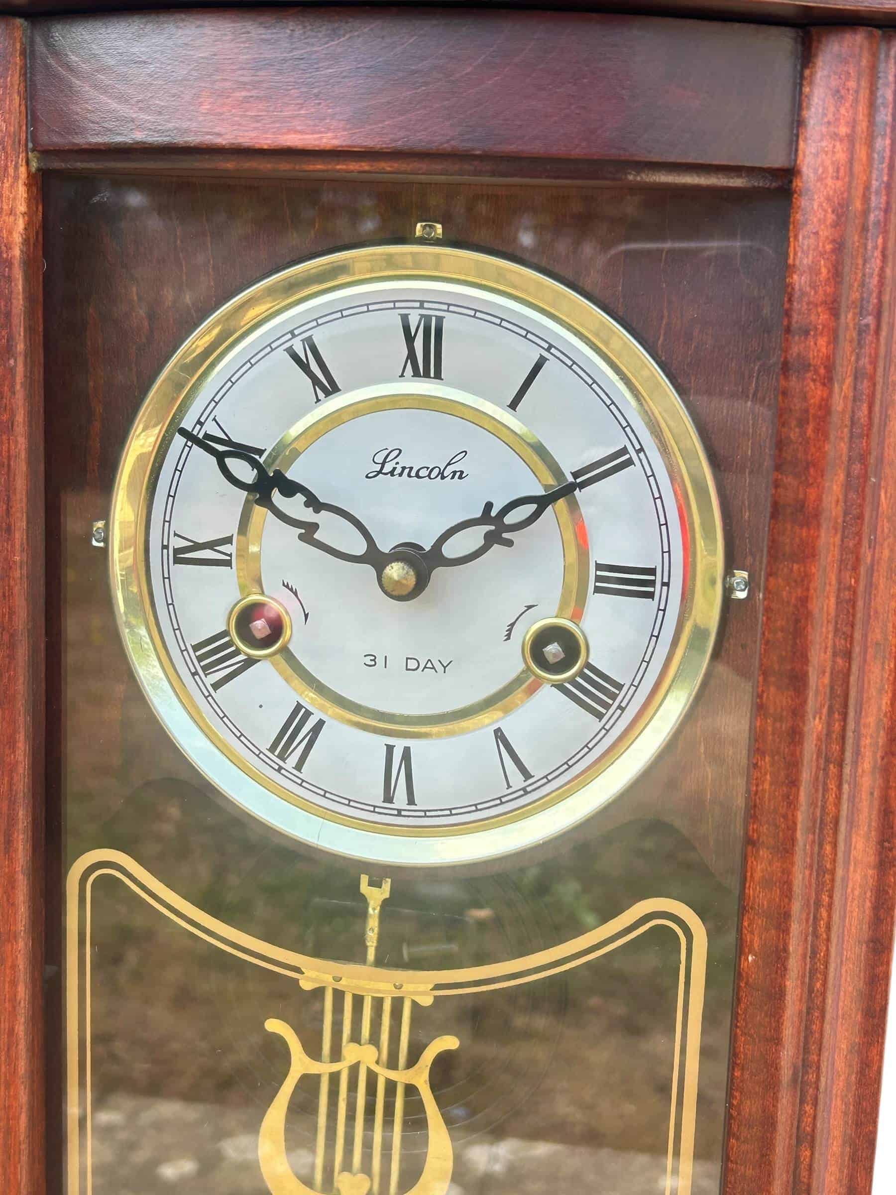 Vintage Lincoln 31 day wall clock - Image 4