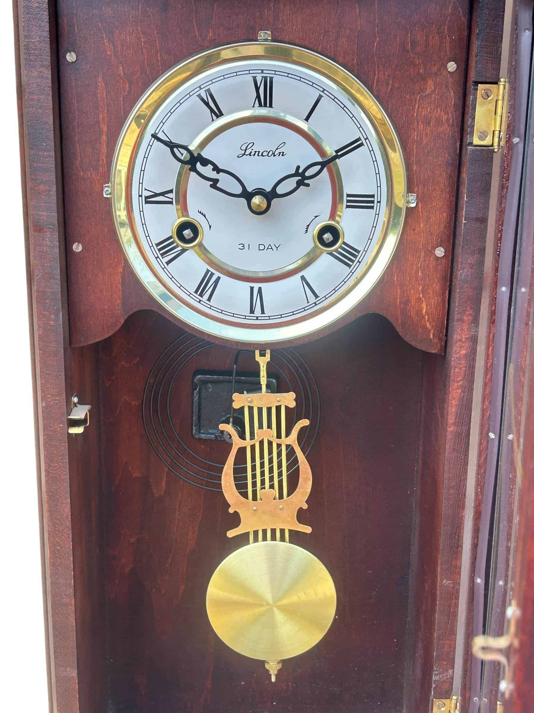 Vintage Lincoln 31 day wall clock - Image 7