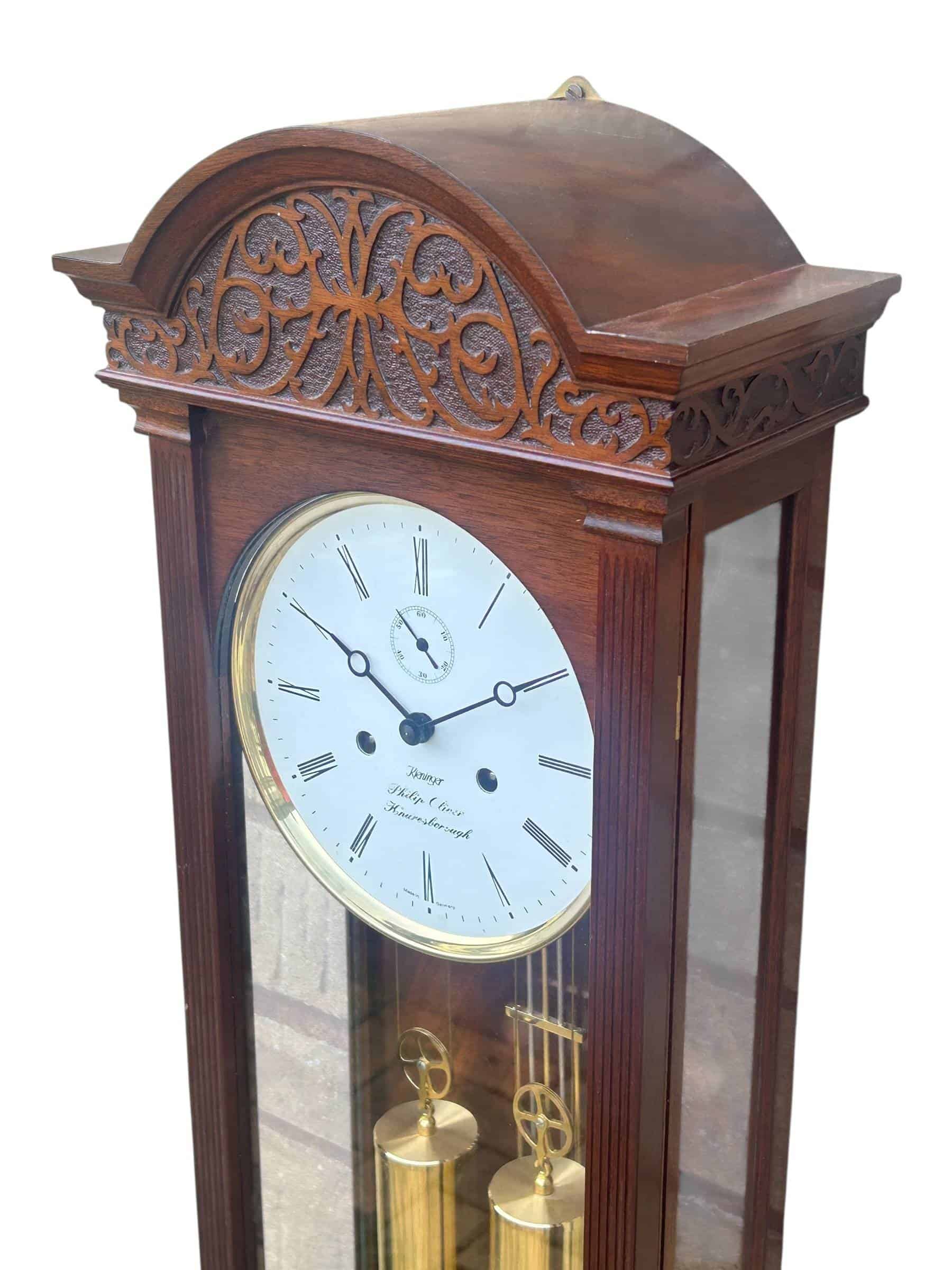 Kieninger twin weight wall clock