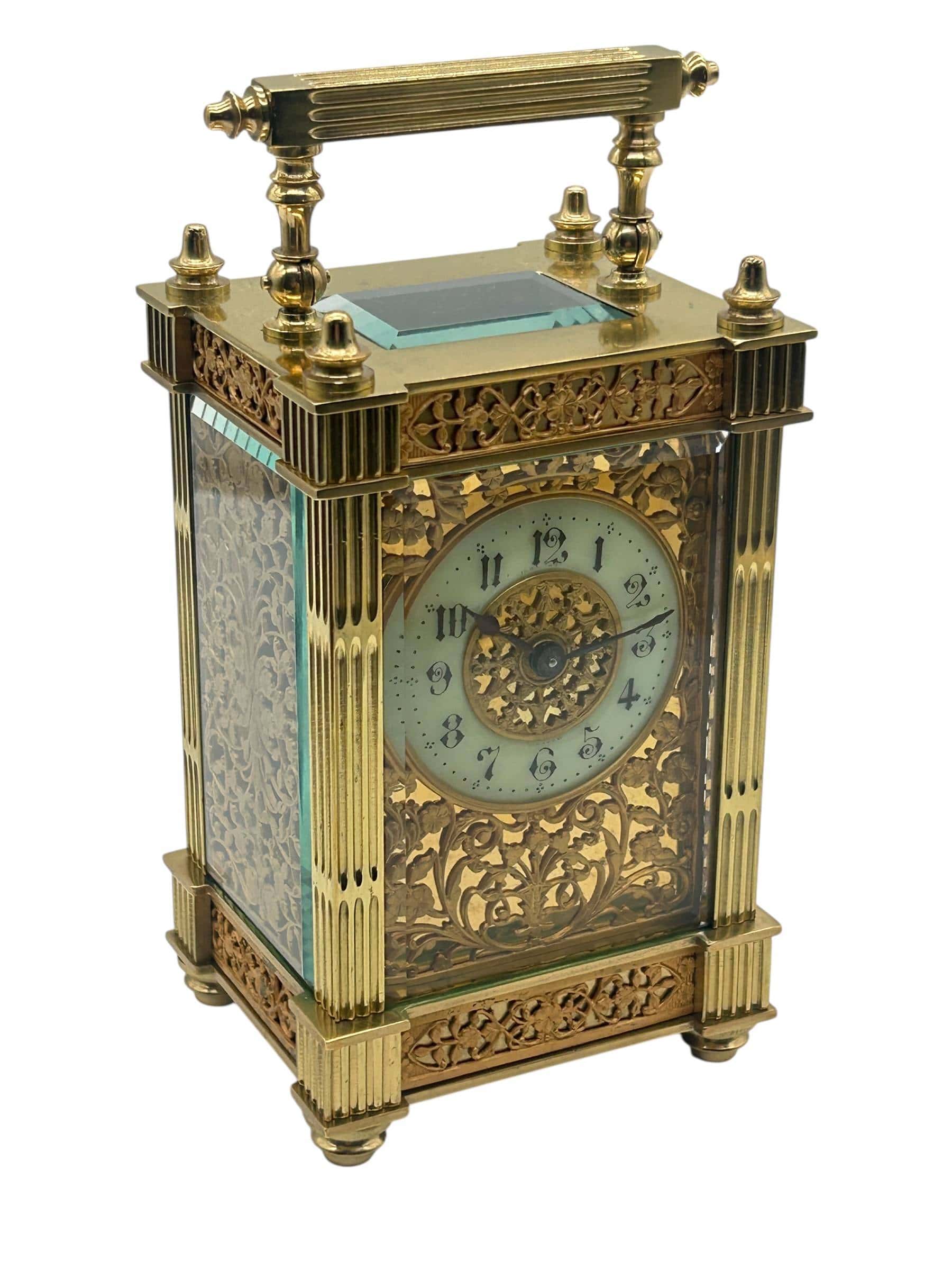 Carriage Clock, mantel clock, Vintage Clock, Antique Clock