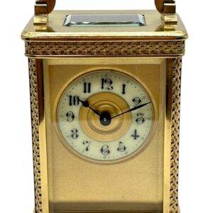 Fine Antique French Carriage Clock – Fretwork Decoration 8 – Day Timepiece C1900