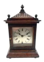 German 8 Day Mantel Clock By Lenzkirch Fine Timepiece Clock Circa 1900