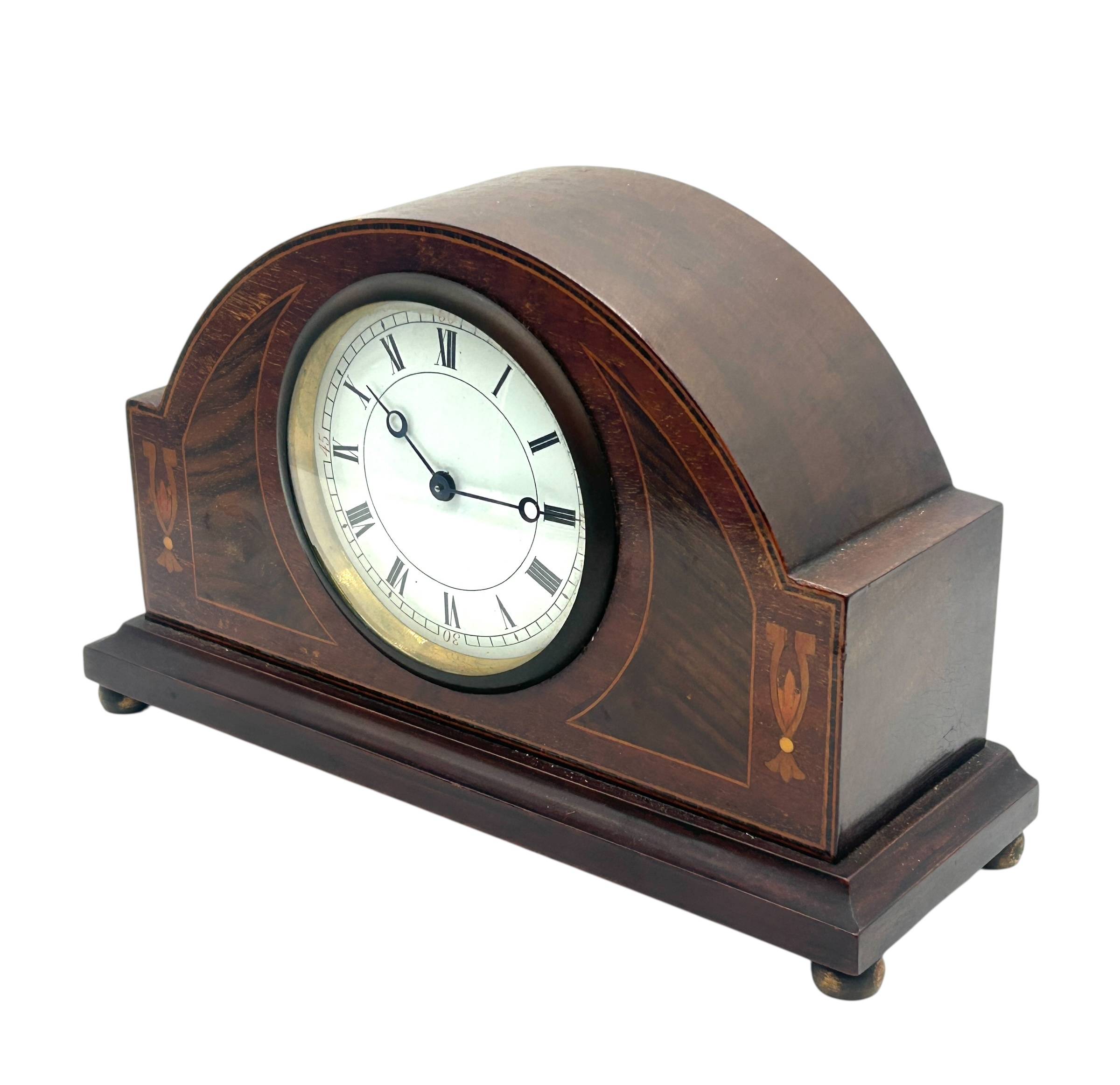 French Arched Top Mantel Clock – Fine Edwardian Timepiece C1905