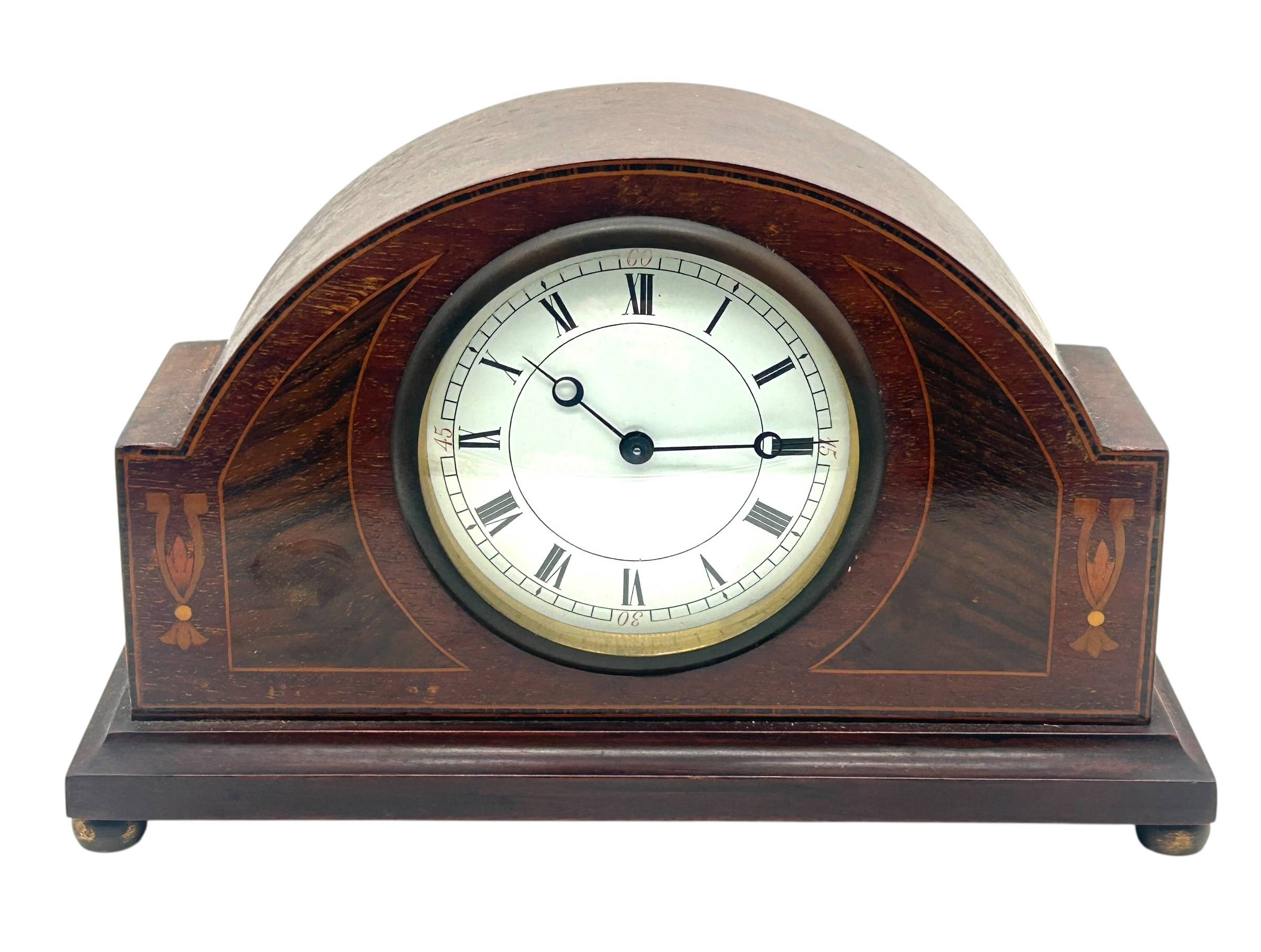 French Arched Top Mantel Clock – Fine Edwardian Timepiece C1905