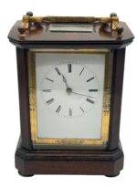 Very Early Carriage Clock, Large Model with Enamelled dial – French 8-Day Striking Movement by Joules A Paris