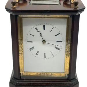 Very Early Carriage Clock, Large Model with Enamelled dial – French 8-Day Striking Movement by Joules A Paris