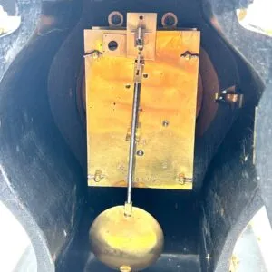 Incredible German Lenzkirch Mantel Clock, Ormolu Mounts Silver Dial