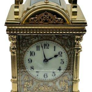Fine Rare Victorian Mantel Clock – French 8-Day Carriage Clock With Repeat Feature