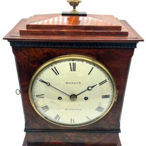 Superb Flame Mahogany English Bracket Clock