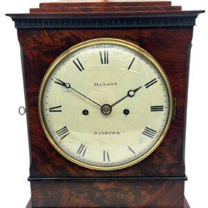 Superb Flame Mahogany English Bracket Clock