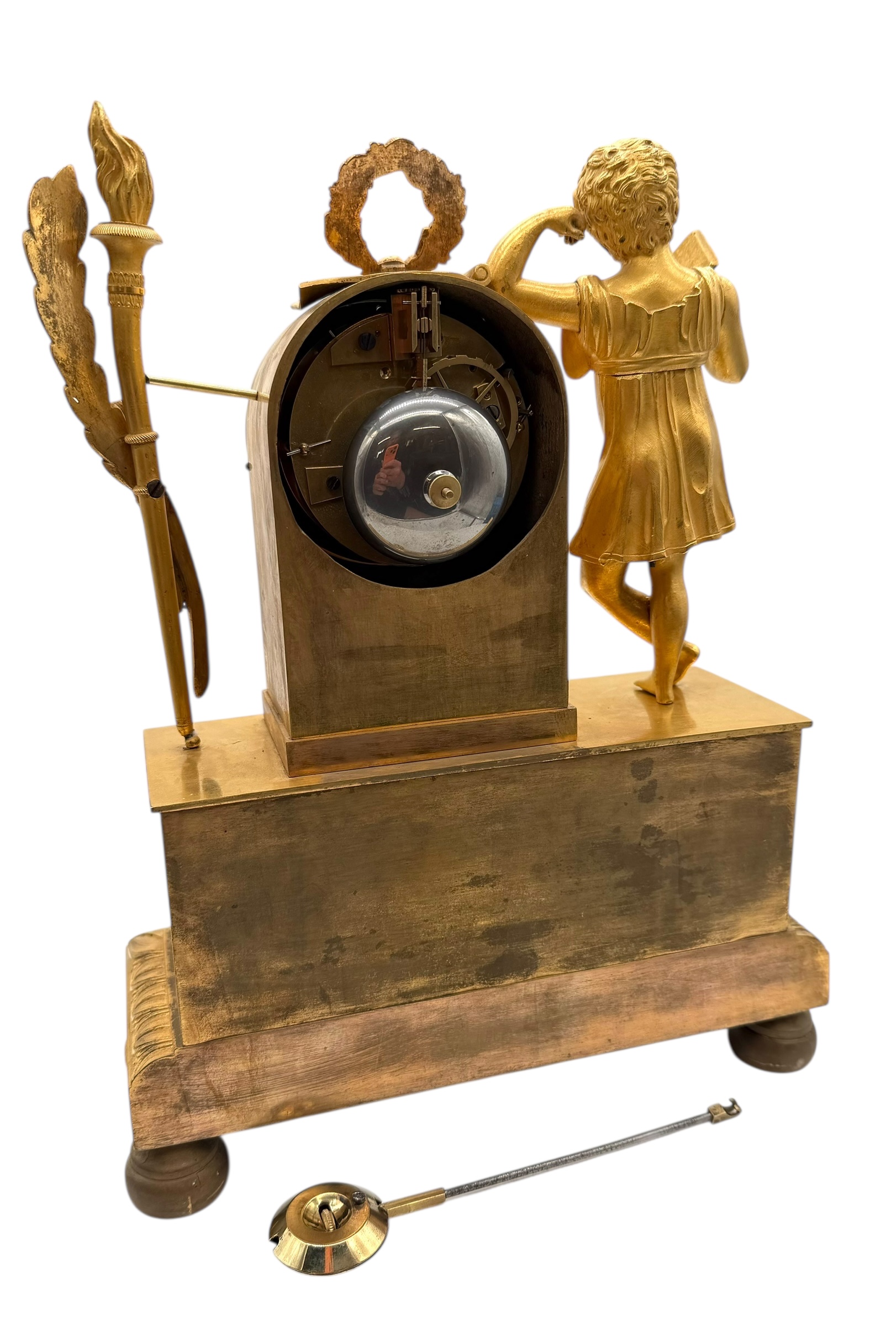 ormolu empire mantel clock