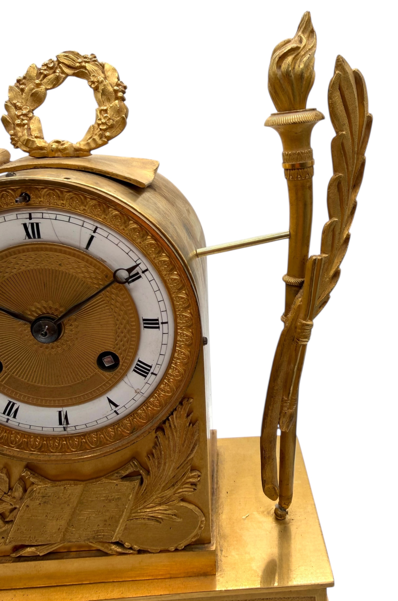ormolu empire mantel clock