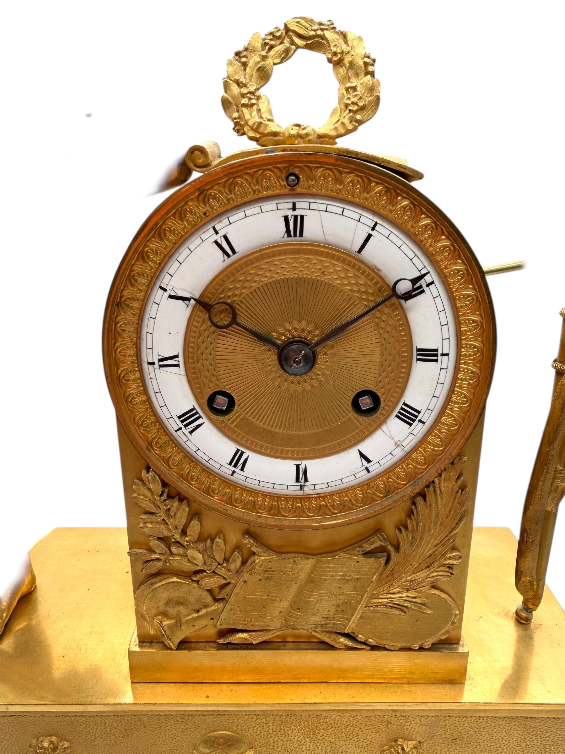 ormolu empire mantel clock