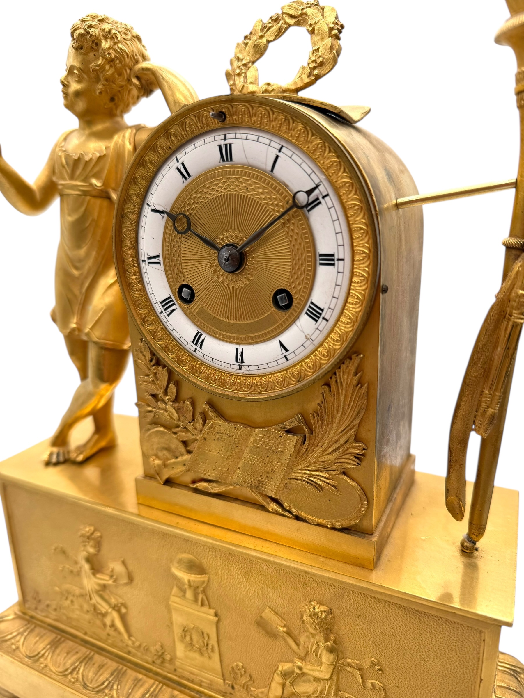 ormolu empire mantel clock