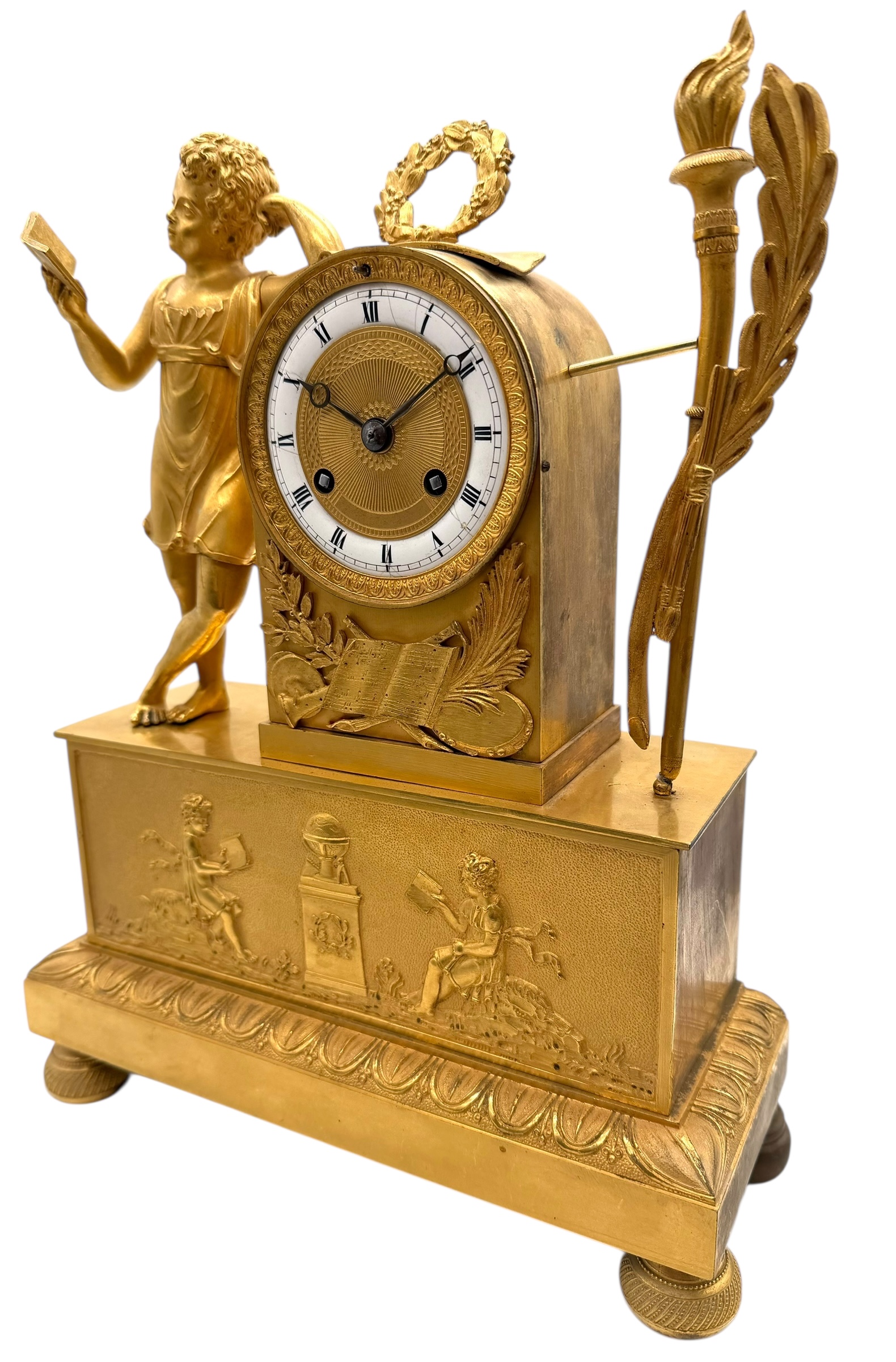 ormolu empire mantel clock