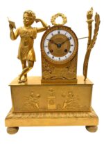 ormolu empire mantel clock