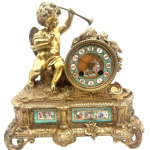 Victorian Sevres 8-day mantel Clock