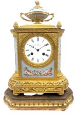 Victorian Sevres Ormolu 8-day mantel Clock