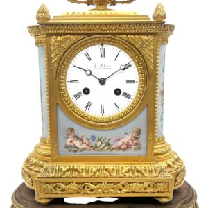 Victorian Sevres Ormolu 8-day mantel Clock