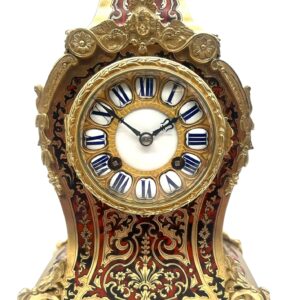 Quality Boulle Inlaid Mantel Clock