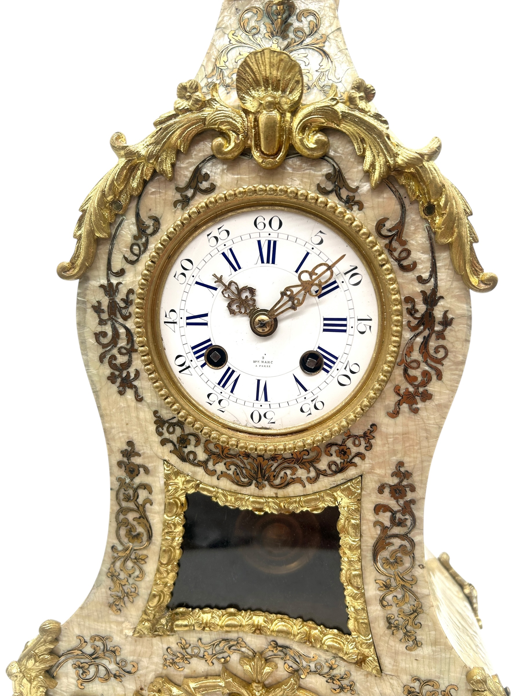 French Mantel Clock By Henry Marc