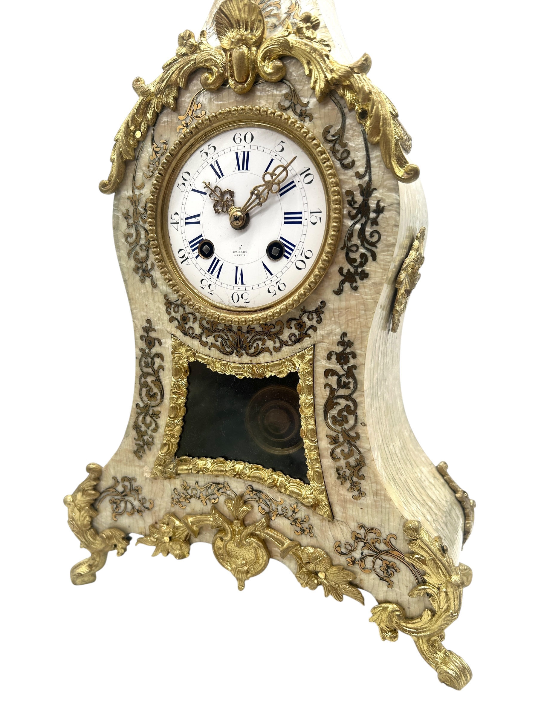 French Mantel Clock By Henry Marc