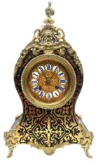 Quality Boulle Inlaid Mantel Clock