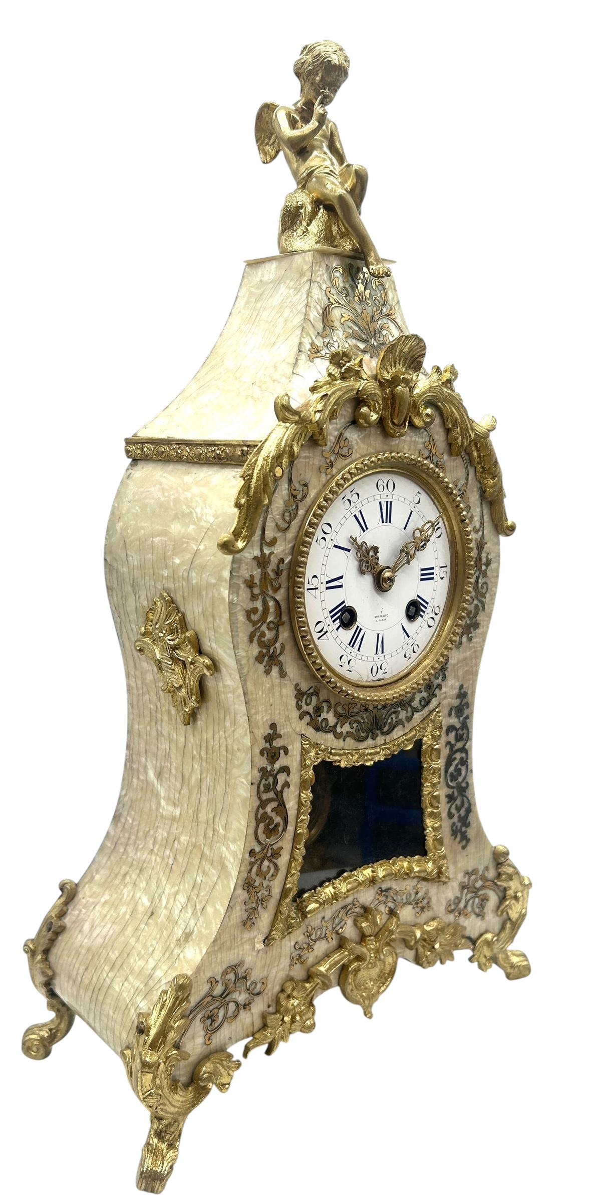 French Mantel Clock By Henry Marc